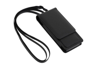 Bild von GIGASET GX6/GX4/GS5 Tasche schwarz mit abnehmbaren Umhängeband und Gürtelclip