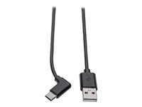 Bild von EATON TRIPPLITE USB-A to USB-C cable Right-Angle USB-C USB 2.0 Thunderbolt 3 Compatible M/M 6ft. 1,83m