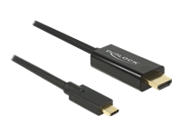 Bild von DELOCK Kabel USB Type-C Stecker > HDMI Stecker (DP Alt Mode) 4K 30 Hz 1 m schwarz