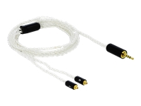 Bild von DELOCK Audio Kabel 2,5 mm 4 Pin Klinkenstecker zu 2 x MMCX Stecker 1,20 m