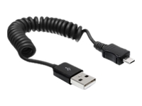 Bild von DELOCK Kabel USB 2.0-A St > USB micro-B St Spiralkabel