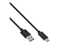 Bild von INLINE USB 3.1 Kabel Typ C Stecker an A Stecker schwarz 1.5m