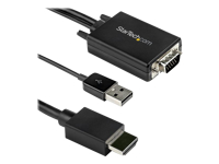 Bild von STARTECH.COM 2m VGA auf HDMI Adapter mit USB-Audio - 1080p - Adapterkabel - aktiv - Stecker / Stecker -2 Jahre Garantie