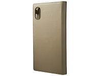 Bild von GRAMAS Joy Colors Leder Flipcase iPhone X Premium Schutzhuelle iPH X italienisches Leder Magnetverschluss Kartentasche TP taupe