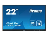 Bild von IIYAMA T2251MSC-B1 54,61cm 21,5Zoll IPS FHD OGS-PCAP 10P Touch 250cd/m2 7ms VGA HDMI DP