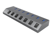 Bild von ICYBOX IB-HUB1701-C3 7-port hub with USB 3.0 Type-C and Type-A interface and BC 1.2 support