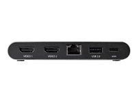 Bild von STARTECH.COM USB-C Multiport Adapter - Dual Monitor - Windows - USB-C auf Dual 4K HDMI Adapter - 2x USB-A Ports - 100W PD 3.0 - GbE