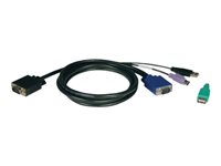 Bild von EATON TRIPPLITE USB/PS2 Combo Cable Kit for NetController KVM Switches B040-Series and B042-Series 15ft. 4,57m