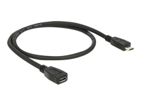 Bild von DELOCK Kabel USB 2.0 Micro B Stecker > USB 2.0 Micro B Buchse Verlängerung 0,5m