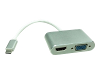 Bild von ROLINE Display Adapter USB-C - VGA + HDMI