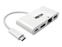 Bild von EATON TRIPPLITE USB-C Multiport Adapter - 4K HDMI USB-A Port GbE 60W PD Charging HDCP White