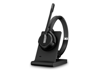 Bild von EPOS IMPACT 5000 Go MS WL USB-A DECT Headset beidohrig inkl. Ladeständer USB-Dongle Tasche Teams zertifiziert