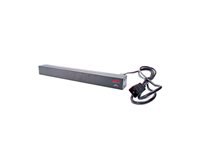 APC Basic Rack-Mount PDU Rack AC 208/230V input IEC 60320 C20 output connectors, 12 power IEC 60320 C13 1U 19 2.49m cord BK