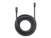 Bild von MANHATTAN High Speed HDMI-Kabel CL3 10m mit Ethernet-Kanal zur Wandinstallation HDMI-Stecker auf HDMI-Stecker geschirmt schwarz