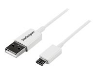 Bild von STARTECH.COM 50cm USB 2.0 A auf Micro USB B Kabel - USB A / Micro B Datenkabel / Anschlusskabel - Weiss