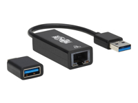 EATON USB-C USB-A to RJ45 Gigabit Ethernet Network Adapter 2xM/F USB 3.2 Gen 1 Black