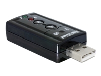 Bild von DELOCK Externer USB 2.0 Sound Adapter Virtual 7.1 - 24 bit / 96 kHz mit S/PDIF