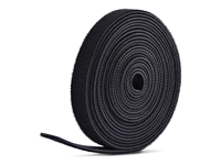 Bild von STARTECH.COM 22,8m Klettbandrolle schwarz 12,7mm breit zuschneidbar wiederverwendbare Kabelbinder Klettverschluss Rolle