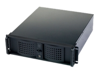 Bild von FANTEC TCG-3830KX07-1 3HE Server Gehaeuse 528mm schwarz 2x13,34cm (5,25Z) 1x8,89cm (3,5Z) offen 5x8,89cm cm (3,5Z) intern fuer Stand