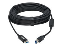 Bild von EATON TRIPPLITE USB 3.2 Gen 1 Plenum-Rated Fiber Active Optical Cable AOC A/B M/M Black 15m