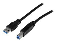 Bild von STARTECH.COM 2m zertifiziertes USB 3.0 SuperSpeed Kabel A auf B - Schwarz - USB 3 Anschlusskabel - Stecker/Stecker