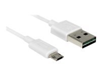 Bild von DELOCK Kabel EASY-USB 2.0 Typ-A Stecker > EASY-USB 2.0 Typ Micro-B Stecker weiss 1 m