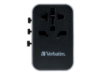 VERBATIM UNIVERSAL TRAVEL ADAPTER UTA-04 PD61W / QC / 3XUSB / 2XTYPE-C WCF (P)