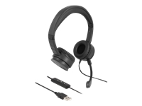Bild von DELOCK USB Stereo Headset mit Kabelfernbedienung und Quick-Mute Taste für PC und Notebook