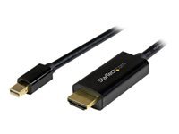 Bild von STARTECH.COM Mini DisplayPort auf HDMI Adapterkabel - Mini DP zu HDMI Adapter Kabel - 3m - Ultra HD 4K 30Hz - Schwarz