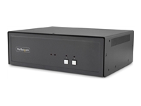 Bild von STARTECH.COM 2-Port Secure Dual-Monitor KVM-Switch DVI NIAP 4.0 Zertifizierter Desktop KVM Umschalter CAC-Port