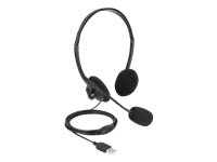 Bild von DELOCK USB Stereo Headset mit Lautstärkeregler für PC und Notebook - Ultra-Leicht