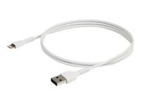 Bild von STARTECH.COM USB auf Lightning Kabel - 1m - MFi zertifiziertes Lightning Kabel - weiss - robust und strapazierfähig