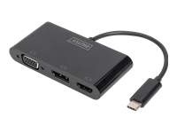 Bild von DIGITUS DA-70859USB-C 3in1 Triple Monitor Adapter HDMI DP VGA USB-C Adapter