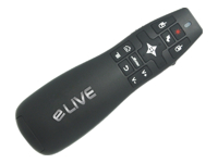 Bild von ELIVE Professional Presenter schnurlos mit Air Mouse Funktion 17 Tasten Roter Laser bis 10 Meter Entfernung USB Dongle 2xAAA Batt