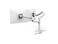 ERGOTRON LX Dual Stacking Arm Under Mount C-Clamp BWT for Monitor to 61cm 24inch VESA 75x75 100x100mm
