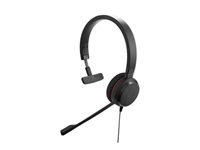 JABRA EVOLVE 20 UC Mono USB Headband Noise cancelling USB connector with mute-button and volume control on the cord