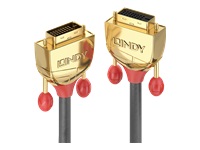 Bild von LINDY 2m DVI-D Dual Link Verlaengerungskabel Gold Line 24+1