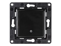 SHELLY Wall Switch 1 Black 1-Button Relay Wall Switch