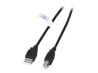 Bild von EFB USB2.0 Anschlusskabel A-B St.-St. 1,8m schwarz LSZH