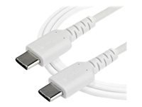 Bild von STARTECH.COM RUSB2CC2MW USB-C Kabel 2m hochwertiges USB 2.0 Typ-C Datenübertragungs und Ladekabel St/St Weiss