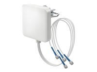 QUWIRELESS Tri-Band 2.4/5-7 GHz WiFi 6E/7 4x4 MIMO Sector Panel RP-TNC Wall/Mast Antenna