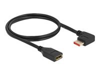 Bild von DELOCK DisplayPort Verlängerungskabel Stecker 90 rechts gewinkelt zu Buchse 8K 60 Hz 1 m