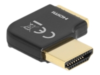 Bild von DELOCK HDMI Adapter Stecker zu Buchse 90 rechts gewinkelt 8K 60Hz Metall