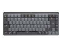 LOGITECH MX Mechanical Mini Minimalist Wireless Illuminated Keyboard - GRAPHITE - (FR) - 2.4GHZ/BT - N/A - CENTRAL - TACTILE