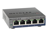 Bild von NETGEAR 5-Port Gigabit Plus Ethernet Switch - Desktop - unmanaged - luefterlos