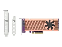 Bild von QNAP Dual M.2 PCIe SSD expansion card 2xM.2 2280/22110 PCIe Gen3 x8 host interface