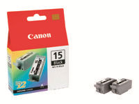 Bild von CANON BCI-15BK Tinte schwarz Standardkapazität 2 x 5.3 ml 2 x 121 Seiten 2er-Pack