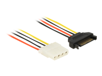 Bild von DELOCK Stromkabel SATA 15 Pin Buchse > 4 Pin Buchse 20 cm