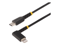 Bild von STARTECH.COM 1m Robustes USB-C auf Lightning Kabel USB 2.0 zu Lightning Winkelstecker Apple Mfi zertifiziertes iPhone Ladekabel