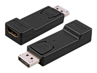 Bild von EFB DisplayPort Stecker auf HDMI Typ A Buchse Adapter zum Anschluss von DisplayPort Grafikkarten an HDMI Monitore